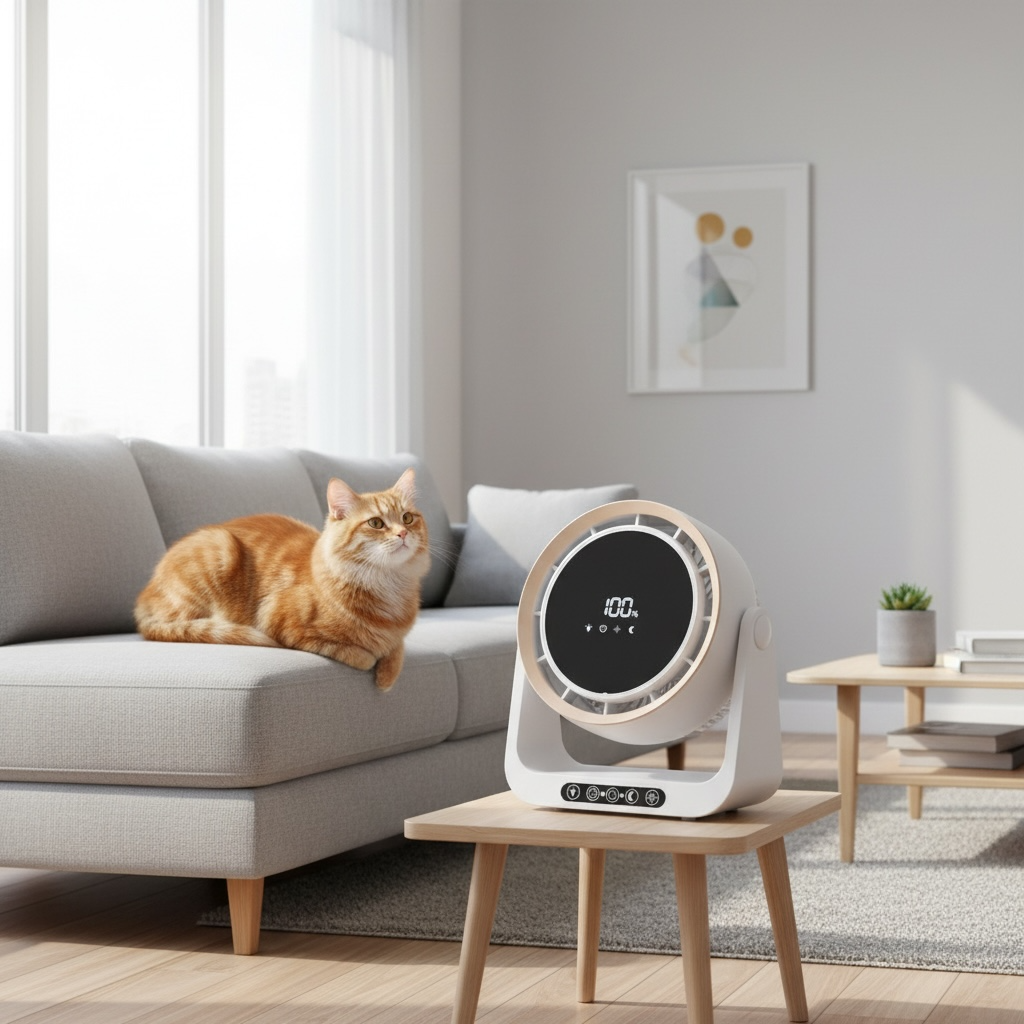 Ventilateur Nomade LED — Bureau & Famille, Veilleuse & Télécommande
