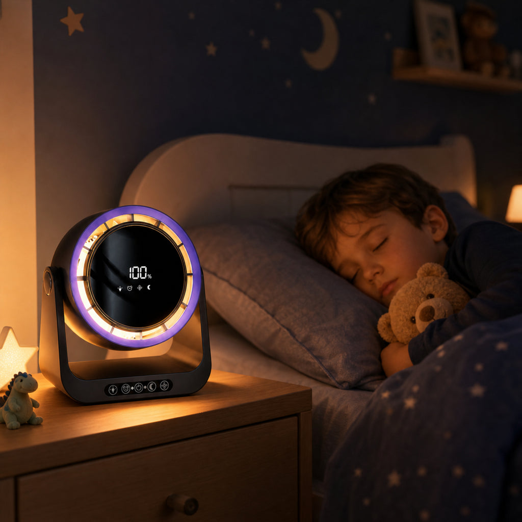 Ventilateur Nomade LED — Bureau & Famille, Veilleuse & Télécommande